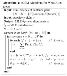 StepWise EM algorithm